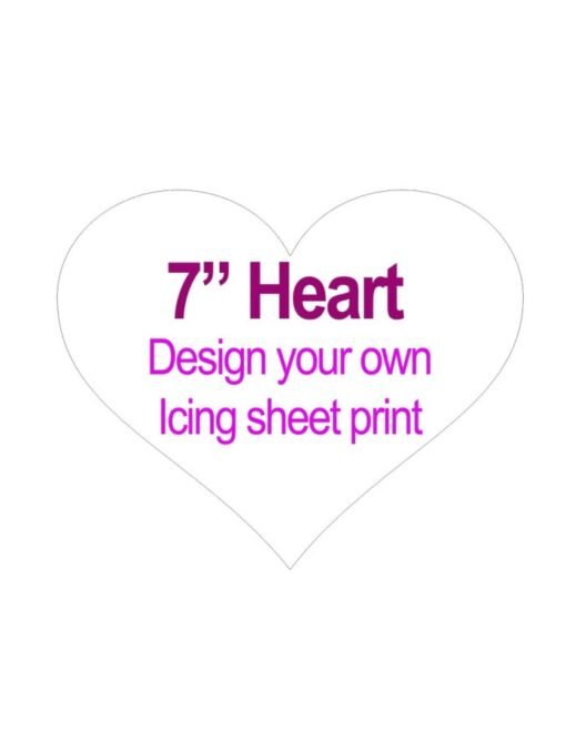 Custom Edible Print - 7" Heart
